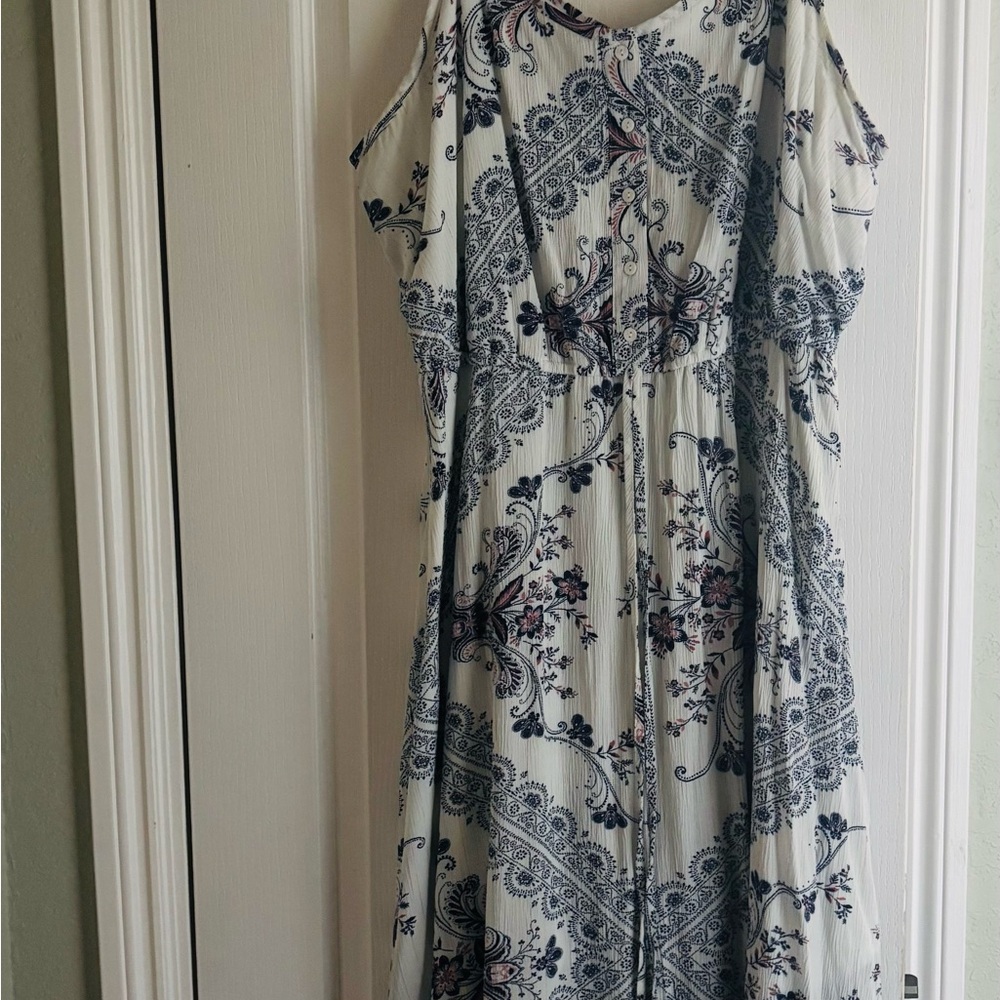 Knox Rose Blue and White Maxi Dress